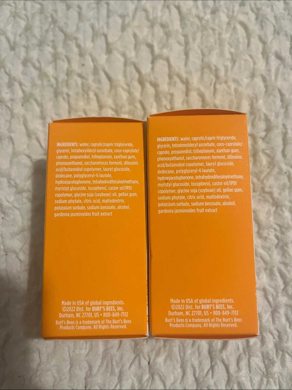 NWT Burt’s Bees Brightening Serums